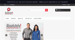 Desktop Screenshot of absolutelycustomapparel.com