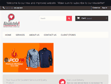 Tablet Screenshot of absolutelycustomapparel.com